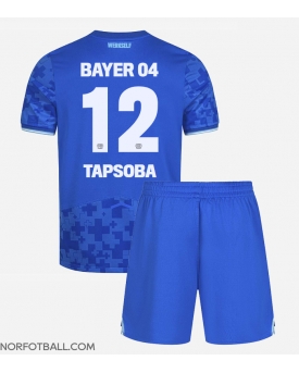 Billige Fotballdrakt Bayer Leverkusen Edmond Tapsoba #12 Replika Tredjedraktsett Barn 2025-26 Kortermet (med bukser)